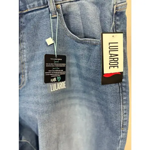 LuLaRoe  Women's Crop Kick Flare Jeans Plus Size 38 NWT