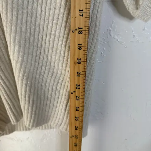 ANA Cream Lace Knit Dolman Sleeve V