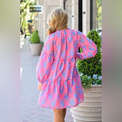 J. Marie Piper Pink Floral Long Sleeve Dress