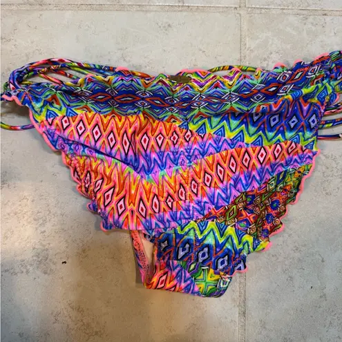 Luli Fama Luli Fama 2 piece Free Love Bathing Suit set, Top Small Bottom Large