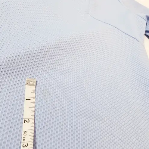 Salomon 1/4 zip Textured Mock Neck Light Blue Sweater Long Sleeves