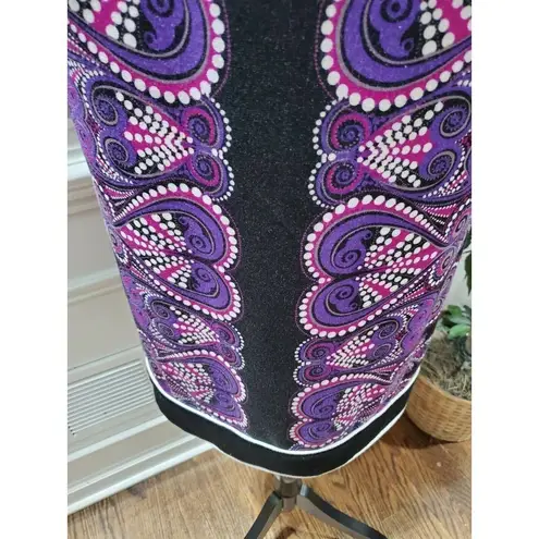 New Directions Women's Polyester Boat Neck Long Sleeve Knee Length Dress Size 18