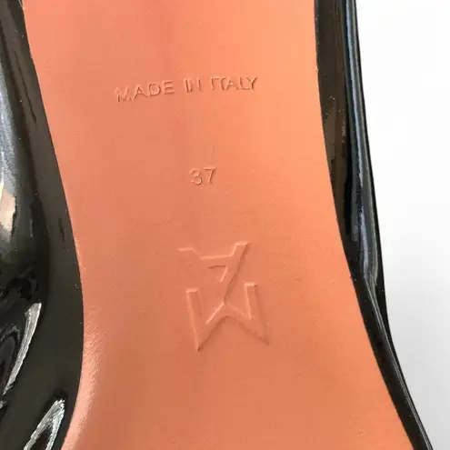 Amina Muaddi NEW Fiona 95mm Patent Leather Boots