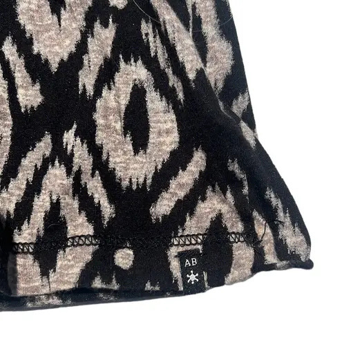 Scotch & Soda Beach Bandits Tan & Black Print Boxy Tee Size XS