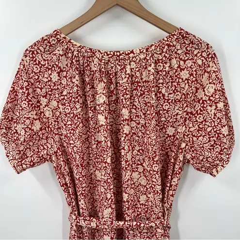 Faherty Carmel Dress In Tandoori Spice Sunrise Floral