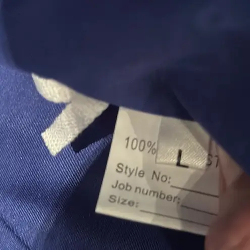 Women’s Blue Full Length Sparkly Tulle & Sequined Prom Party Dress Size L NWT Size L