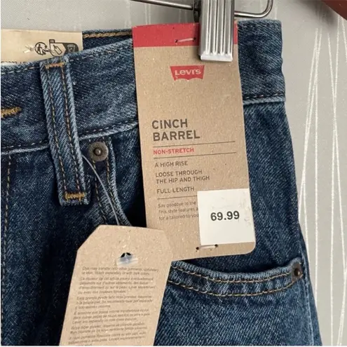 NWT Levi’s Cinch Barrel Jeans Blue Size 26