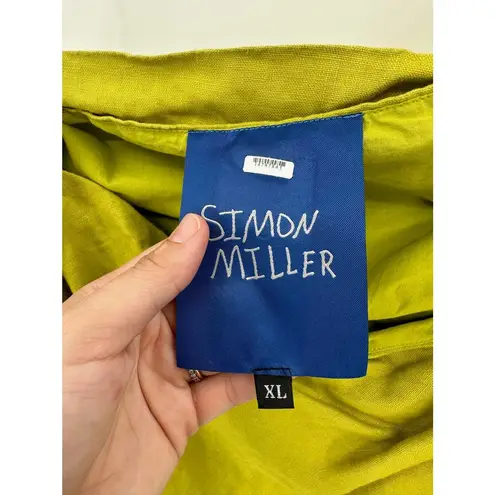 Simon Miller Yabba Halter Linen Kiwi Green Maxi Dress Size XL