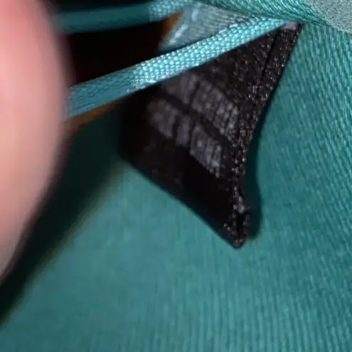 Kate Landry TURQUOISE WALLET Genuine Leather NEW Accordion Pockets