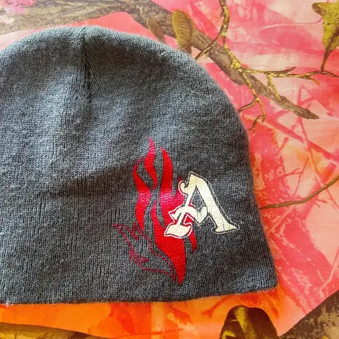 axel edgy grey knit print street style beanie hat Gray