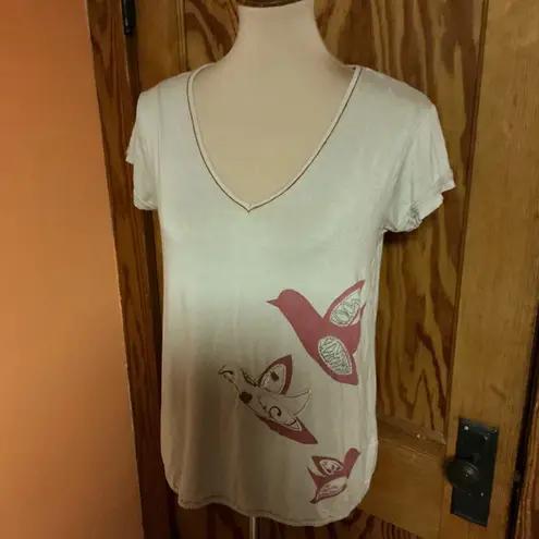 Salt of the earth birds n peace sign unique t shirt Size L