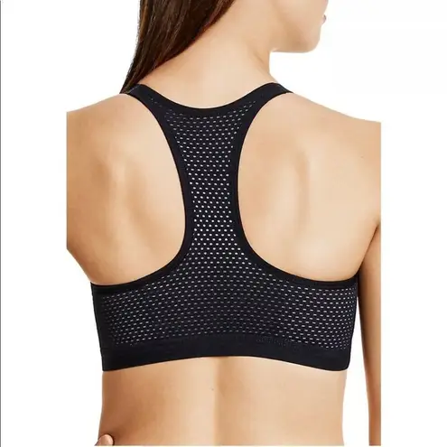 Wacoal  grey and black padded front zip sports  bra