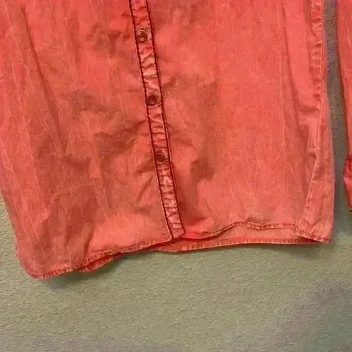 Pink Cowgirl Up button down sz L western cowgirlcore cowgirl rodeo farm ranch Size L