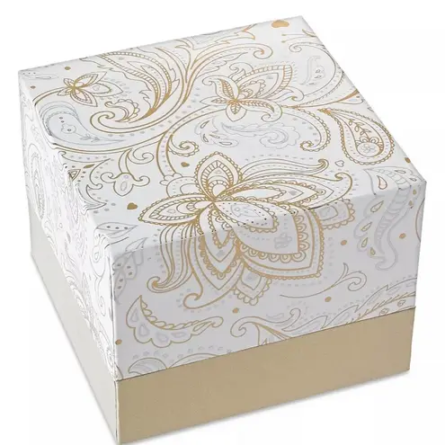 Charter Club NEW SOLITAIRE RING SZ 7 Crystal 3-Row Fine Gold Plate Macys Boxed