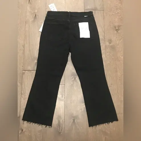 NWT - Daze Denim Shy Girl High Rise Crop Flare in Black - 30P