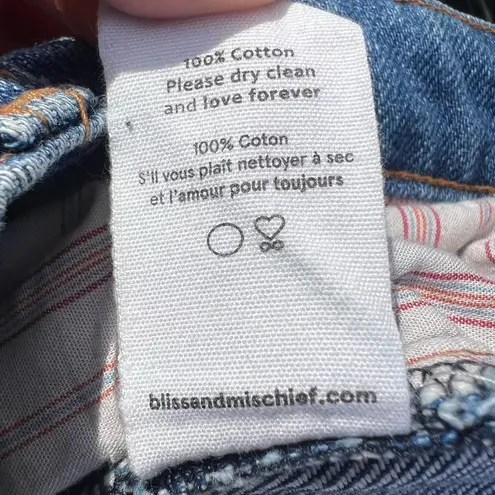 Bliss and Mischief Collector Fit Straight Jeans Medium Wash Size 27