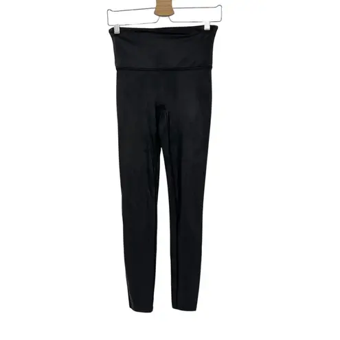‎ SPANXshape Faux Leather Leggings in Black Size Large thumbnail 6