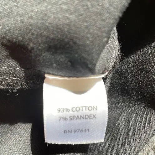 J.Jill stretch high waisted poplin cotton cropped pants Black Size 4