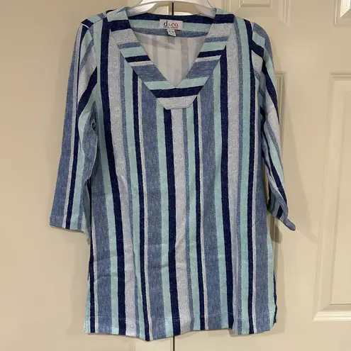 Denim & Co Women’s Size XXS D&Co  Striped Shirt