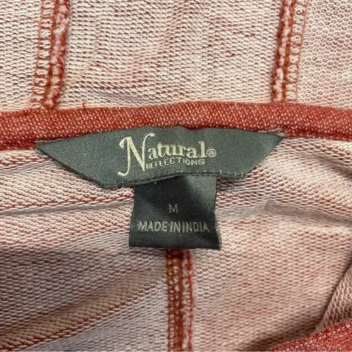 Natural Reflections French Terry Full Zip Hoodie Women’s Size Medium red orange