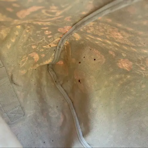 Laura Ashley Vintage 90s floral paisley canvas duffel tote bag