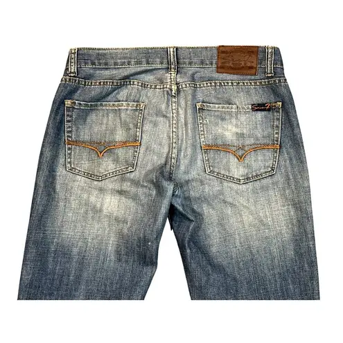 Seven7 Vintage Flared Jeans Floral Paisley Bell Bottom Design Leg Inserts Sz 32