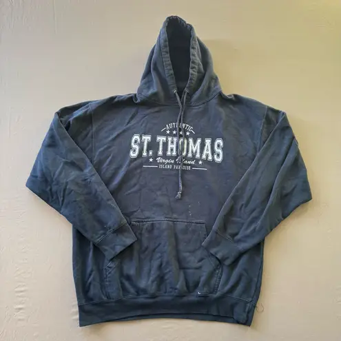 Vintage St. Thomas Destination Hoodie Blue Size L