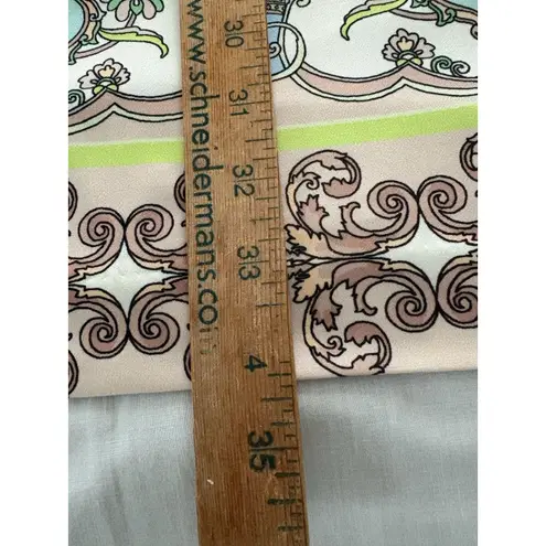 Hale Bob Jersey Dress Size L Pink Blue Knee Length Unicorn Ballerina Bird