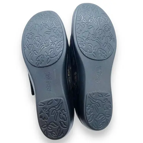 Alegria Lauryn Black Metallic Bronze Floral Monk Strap Clogs Size 42 | 11.5 US