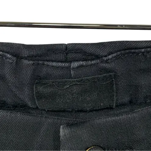 Mother The Pixie Ankle Fray Jeans Size 26 Black