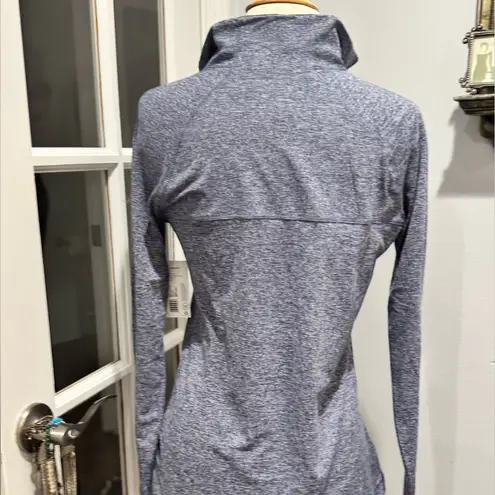 Jockey Eco Comfort Sueded Jersey 1/2 Zip Tech Top Blue