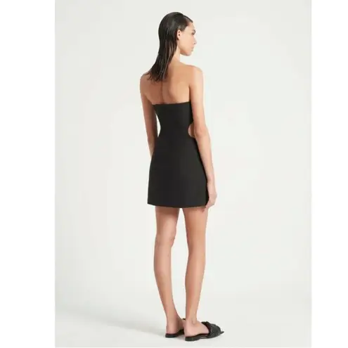 SIR The Label Jacques Strapless Dress With Cutout In Black
