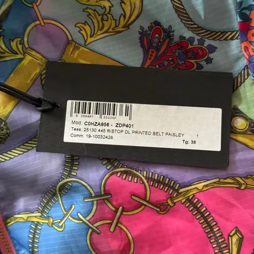 Versace NEW  Jeans Couture Paisley Print Windbreaker Jacket Pink Multicolor IT 36 thumbnail 9