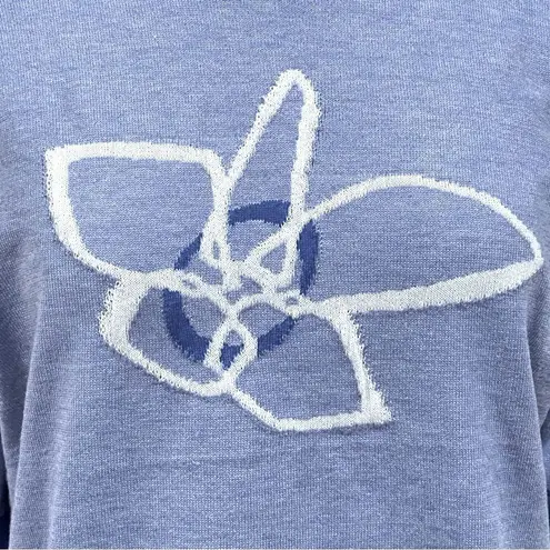 Daily Thread Blue Floral Short Sleeve Sweater NWT Size Large