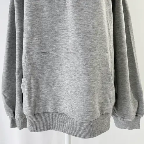 Lumière New Off The Shoulder Sweatshirt Bardot Sweat Top Heather Gray