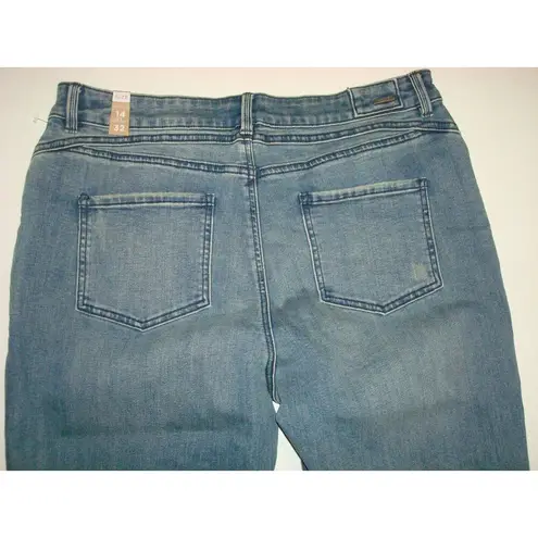 prAna New NWT Womens 14 Jeans Buxton Denim Blue Organic Performance 32 X 27 Boy