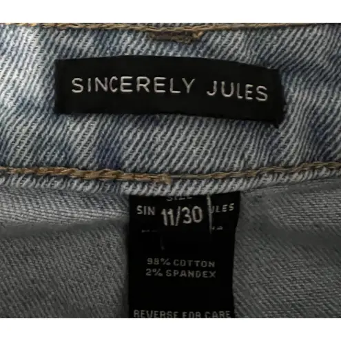 Sincerely Jules Carpenter Jeans Womens Size 11 Blue Utility Jeans Straight Leg