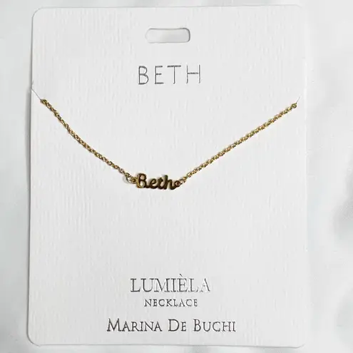 Marina De Buchi “Beth” Personalized Name Necklace