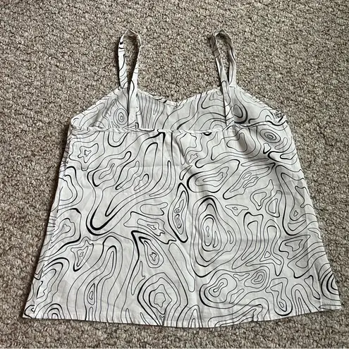 Chalmers Elyse Pajamas Cotton White Black tank capri set women’s large/12/42