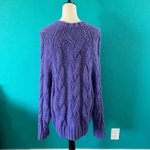 Love, Whit by Whitney Port Purple Chunky Sweater Oversized Slouchy Size L Size L