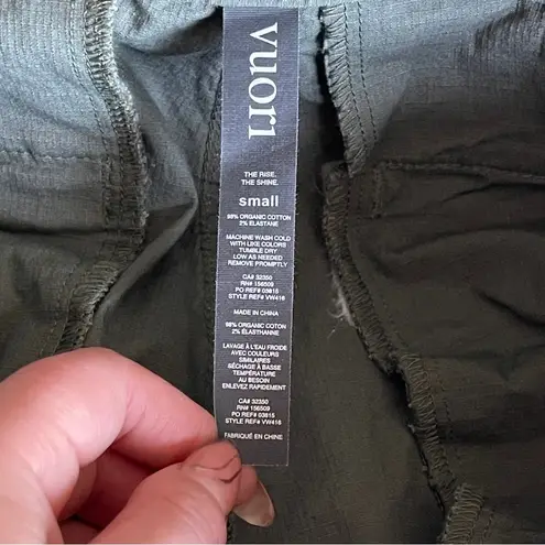 Vuori Women's Ripstop Wide Leg Pants Size Small Army Green
