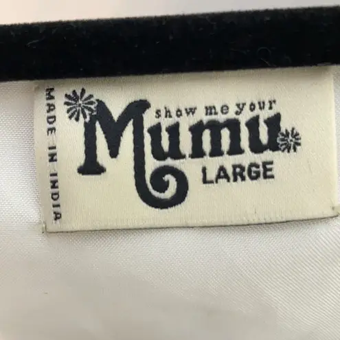 Show Me Your Mumu  White Richie Beaded Top Large