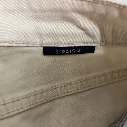 NYDJ Women's Straight Leg Jeans - Cream Beige Size 8P