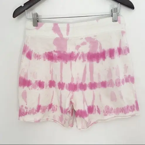 Threads 4 Thought Cut off Athletic Sweat Shorts Size XS Pink/White Tie Dye New
