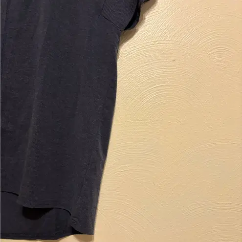 L.L. Bean Blue Cap Sleeve Boxy Tee Size M