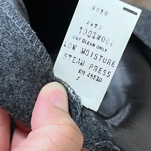 Vintage Finity Saks Fifth Avenue Wool Pleated Maxi Skirt Size 10 Gray