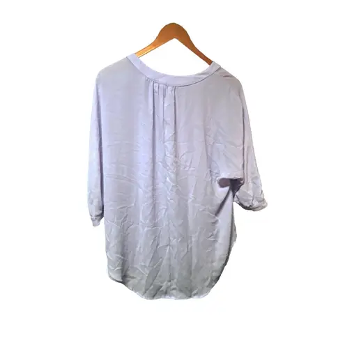 Glam Women's Blouse Size S Purple 3/4 Sleeve