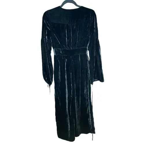 Free People  True Lovin' Velvet One Piece Jumpsuit‎ In Black Size XS