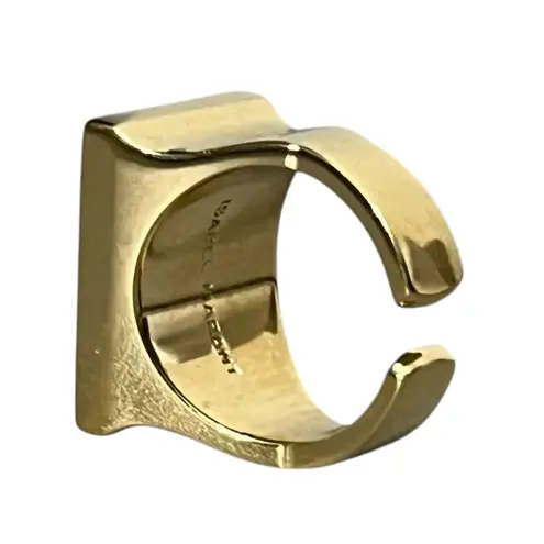 Isabel Marant To Dance Ring White Grey Marble Brass Adjustable Cocktail Designer