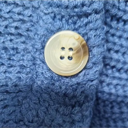 L LOVE L. Love Oversized Sweater Womens Size Large Blue V Neck Button Up Cardigan NWT